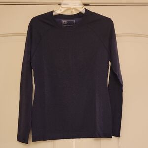 Figs Women's Navy Long Sleeve Top